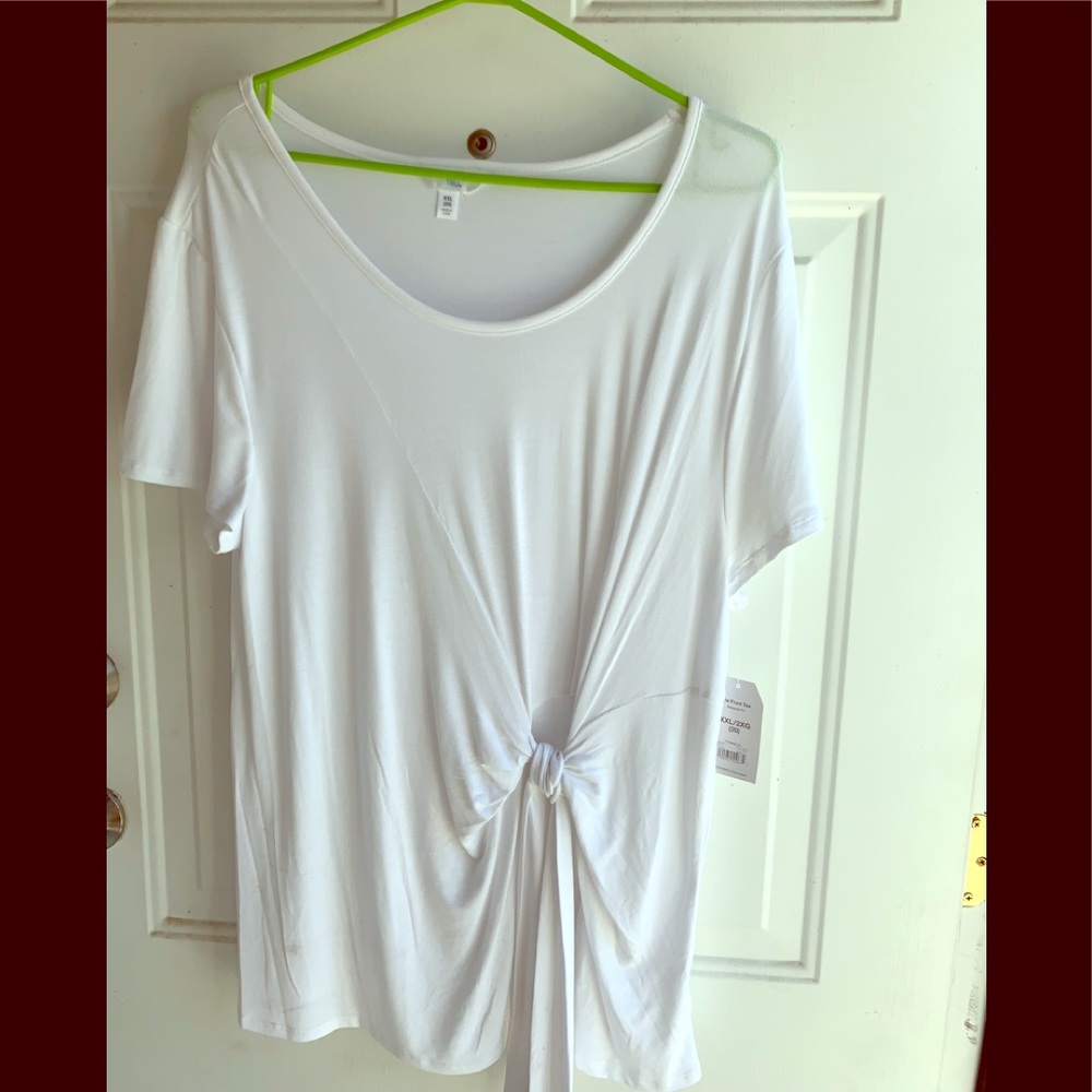 Gorgeous White Tee XXL